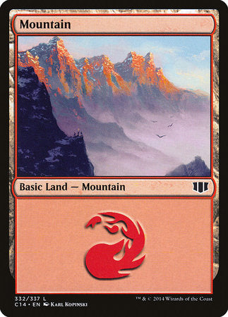 Mountain (332) [Commander 2014] | Mindsight Gaming