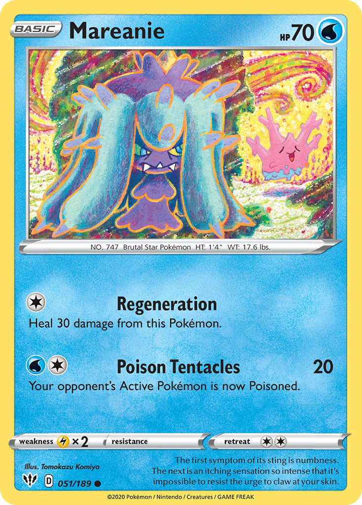 Mareanie (051/189) [Sword & Shield: Darkness Ablaze] | Mindsight Gaming