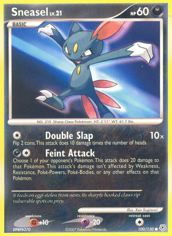 Sneasel (100/130) [Diamond & Pearl: Base Set] | Mindsight Gaming