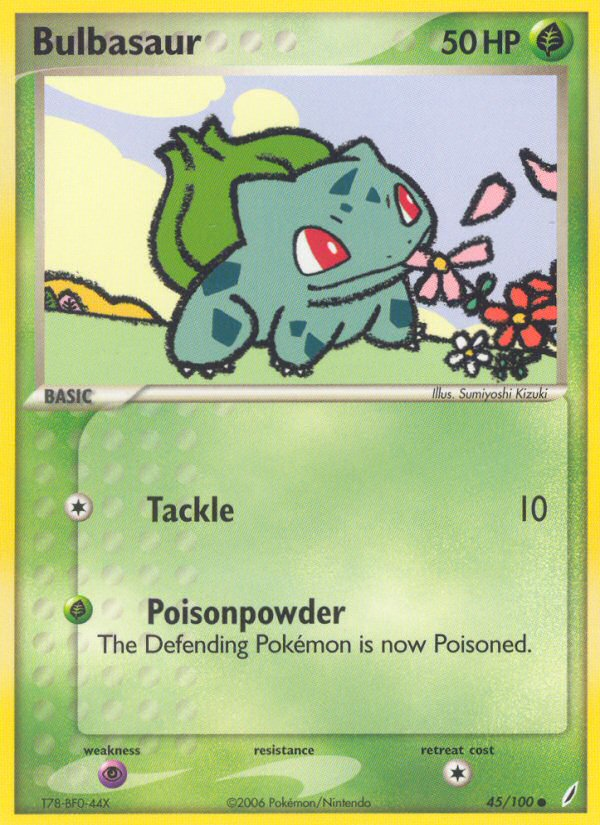 Bulbasaur (45/100) [EX: Crystal Guardians] | Mindsight Gaming