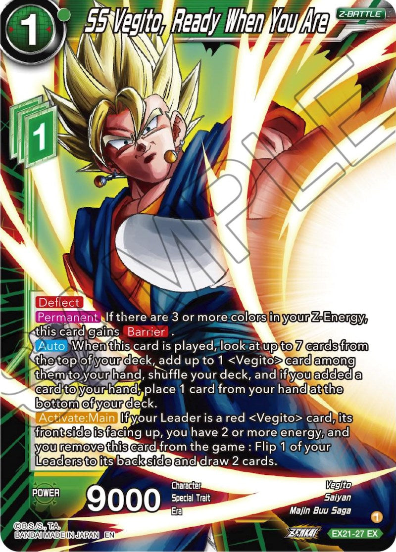 SS Vegito, Ready When You Are (EX21-27) [5th Anniversary Set] | Mindsight Gaming