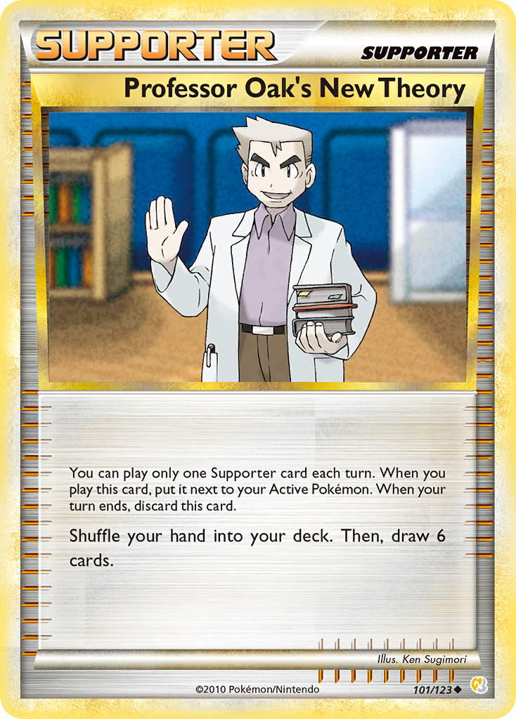 Professor Oak's New Theory (101/123) [HeartGold & SoulSilver: Base Set] | Mindsight Gaming