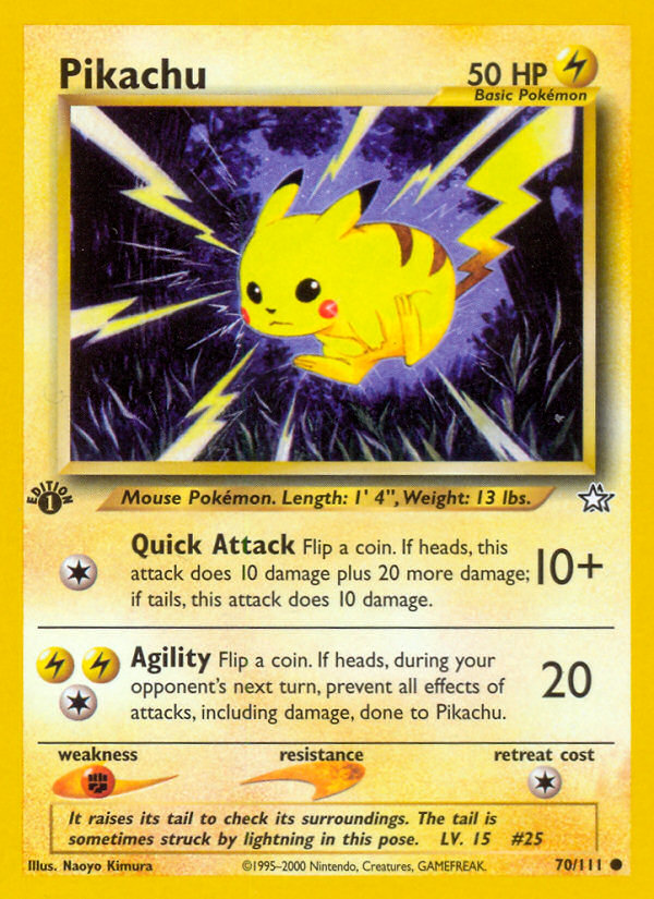 Pikachu (70/111) [Neo Genesis 1st Edition] | Mindsight Gaming