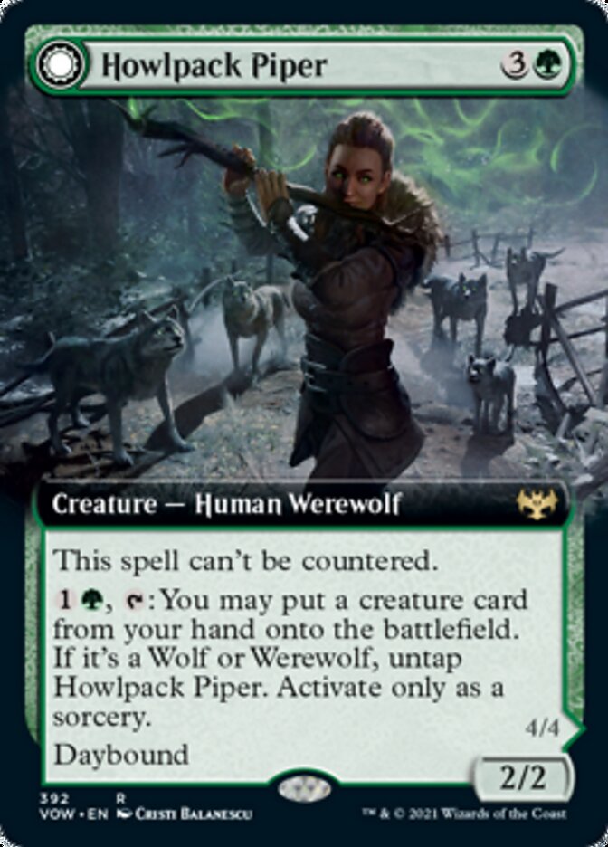 Howlpack Piper // Wildsong Howler (Extended) [Innistrad: Crimson Vow] | Mindsight Gaming