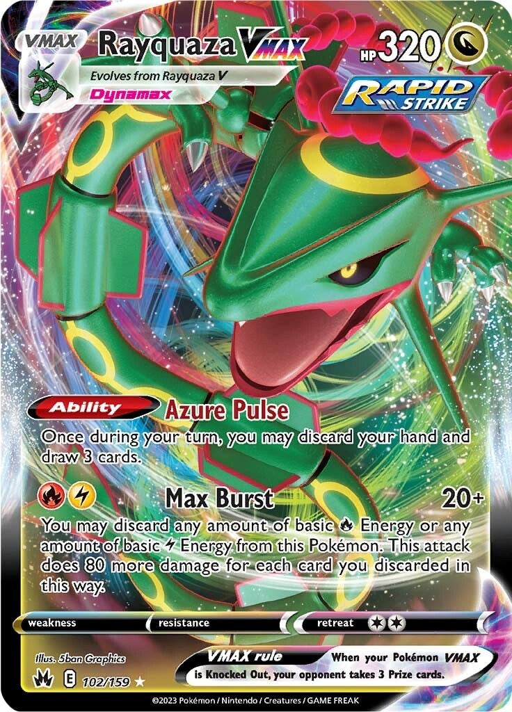 Rayquaza VMAX (102/159) (102) [Sword & Shield: Crown Zenith] | Mindsight Gaming