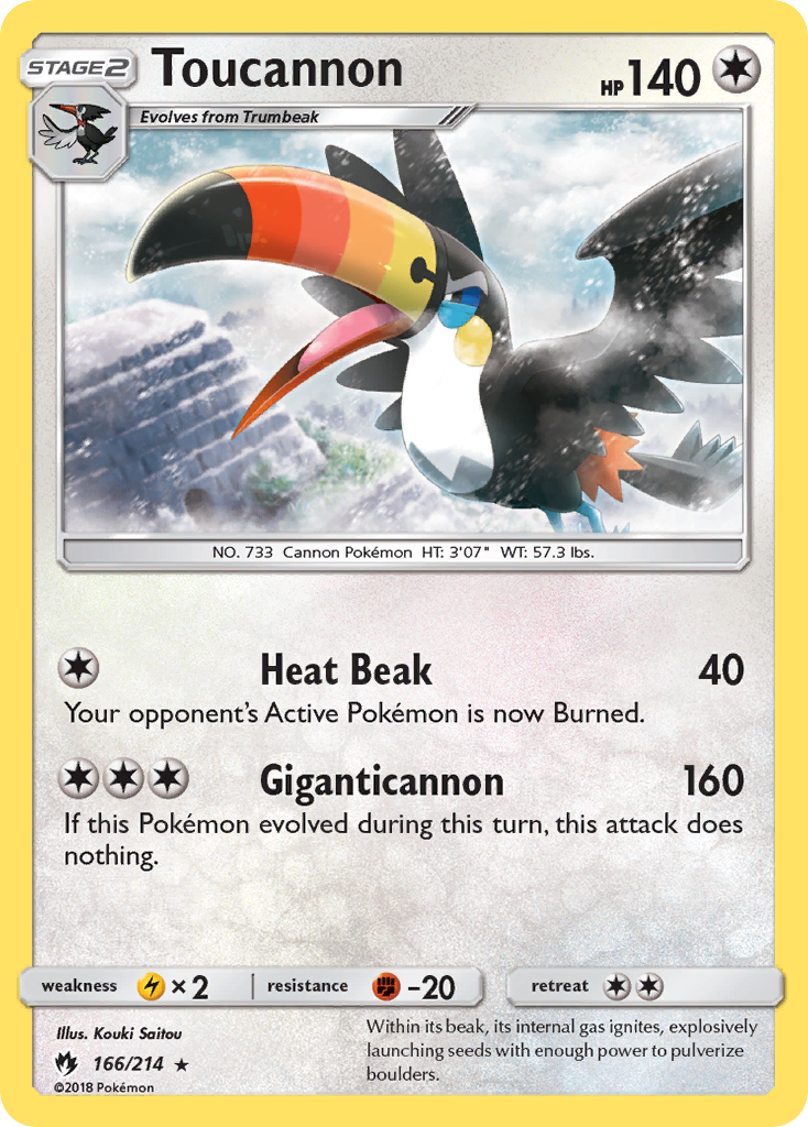 Toucannon (166/214) [Sun & Moon: Lost Thunder] | Mindsight Gaming