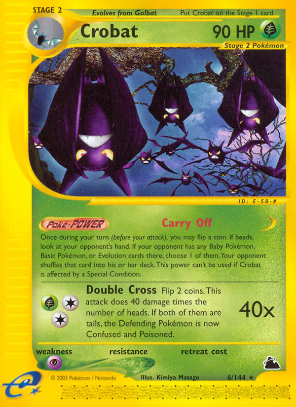 Crobat (6/144) [Skyridge] | Mindsight Gaming