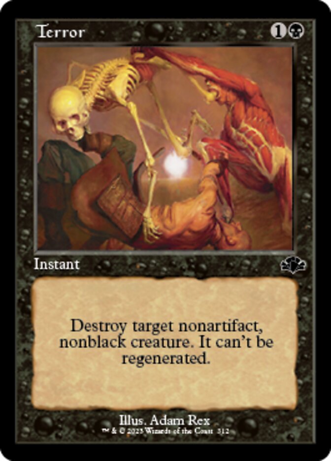 Terror (Retro) [Dominaria Remastered] | Mindsight Gaming