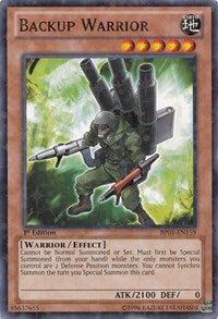 Backup Warrior [BP01-EN159] Starfoil Rare | Mindsight Gaming