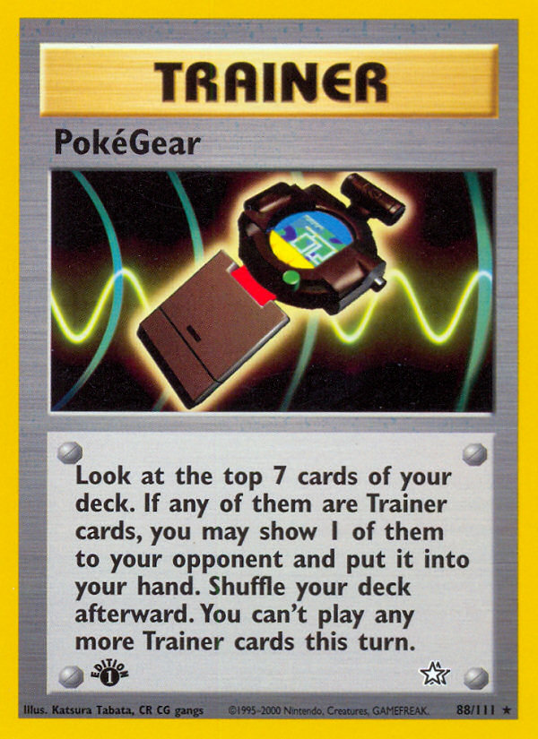 PokeGear (88/111) [Neo Genesis 1st Edition] | Mindsight Gaming