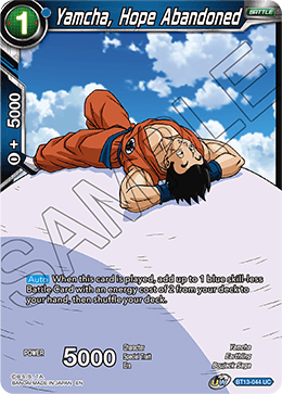 Yamcha, Hope Abandoned (Uncommon) [BT13-044] | Mindsight Gaming