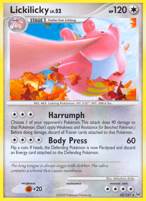 Lickilicky (33/127) [Platinum: Base Set] | Mindsight Gaming