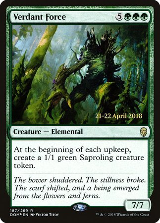 Verdant Force [Dominaria Promos] | Mindsight Gaming