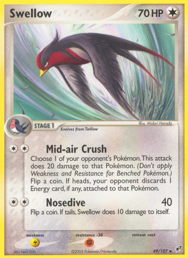 Swellow (49/107) [EX: Deoxys] | Mindsight Gaming