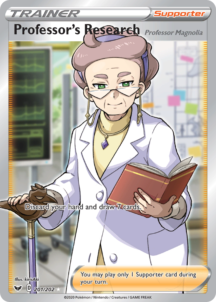 Professor's Research (201/202) (Professor Magnolia) [Sword & Shield: Base Set] | Mindsight Gaming