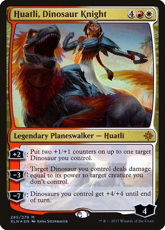 Huatli, Dinosaur Knight [Ixalan] | Mindsight Gaming