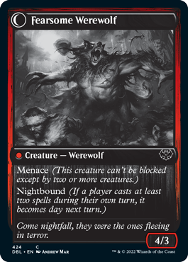 Fearful Villager // Fearsome Werewolf [Innistrad: Double Feature] | Mindsight Gaming