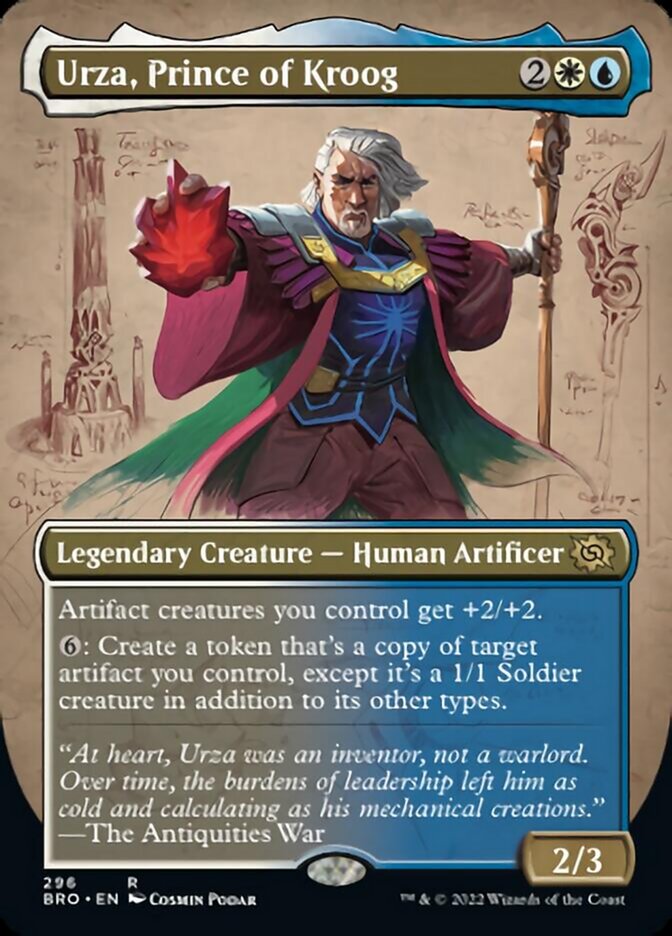 Urza, Prince of Kroog (Borderless Alternate Art) [The Brothers' War] | Mindsight Gaming