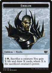 Ob Nixilis of the Black Oath Emblem // Zombie (016/036) Double-sided Token [Commander 2014 Tokens] | Mindsight Gaming