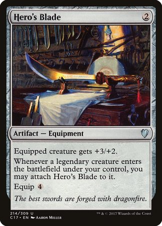 Hero's Blade [Commander 2017] | Mindsight Gaming