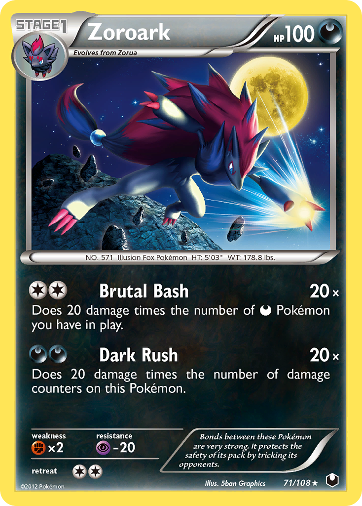 Zoroark (71/108) [Black & White: Dark Explorers] | Mindsight Gaming