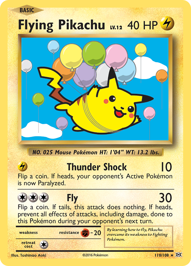 Flying Pikachu (110/108) [XY: Evolutions] | Mindsight Gaming