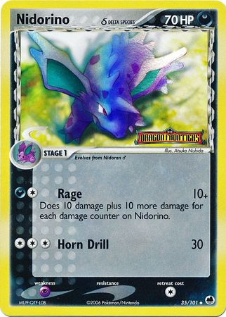 Nidorino (35/101) (Delta Species) (Stamped) [EX: Dragon Frontiers] | Mindsight Gaming