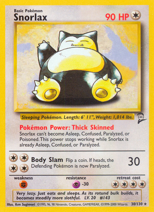 Snorlax (30/130) [Base Set 2] | Mindsight Gaming