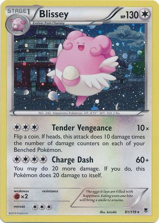 Blissey (81/119) (Cosmos Holo) [XY: Phantom Forces] | Mindsight Gaming