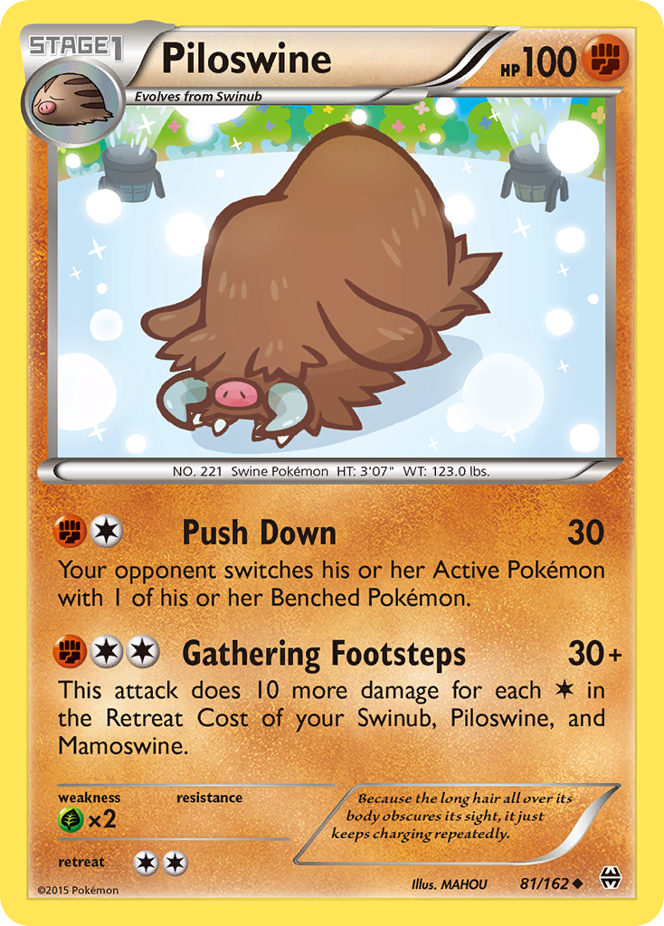 Piloswine (81/162) [XY: BREAKthrough] | Mindsight Gaming