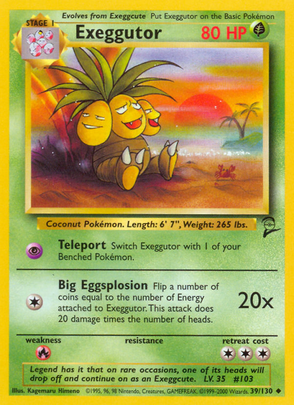 Exeggutor (39/130) [Base Set 2] | Mindsight Gaming