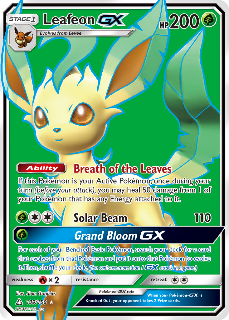 Leafeon GX (139/156) [Sun & Moon: Ultra Prism] | Mindsight Gaming