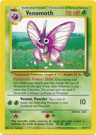 Venomoth (29/64) [Jungle Unlimited] | Mindsight Gaming