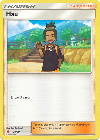 Hau (23/30) [Sun & Moon: Trainer Kit - Lycanroc] | Mindsight Gaming