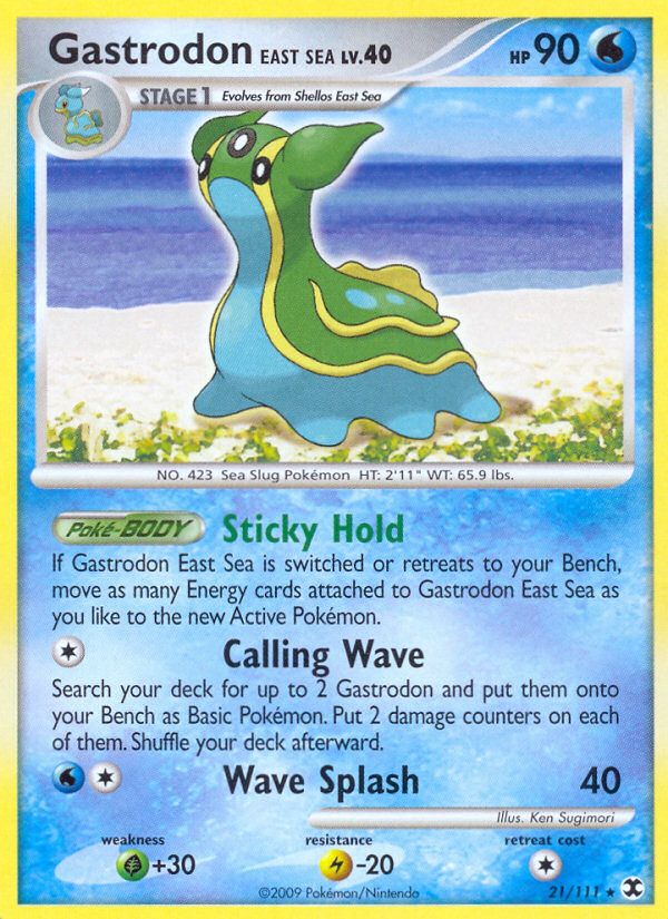 Gastrodon East Sea (21/111) [Platinum: Rising Rivals] | Mindsight Gaming