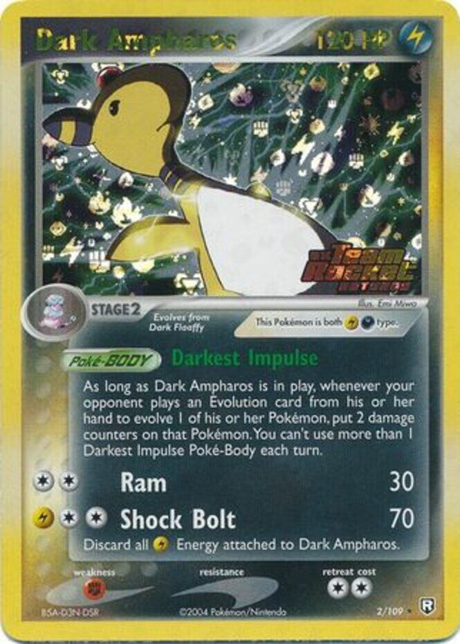 Dark Ampharos (2/109) (Stamped) [EX: Team Rocket Returns] | Mindsight Gaming