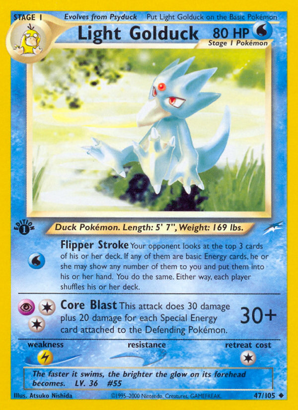 Light Golduck (47/105) [Neo Destiny 1st Edition] | Mindsight Gaming