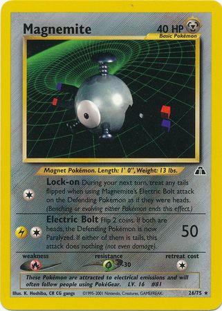 Magnemite (26/75) [Neo Discovery Unlimited] | Mindsight Gaming