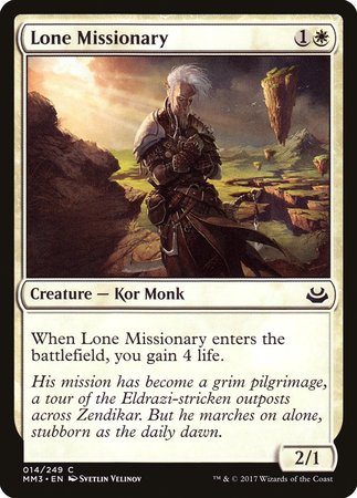 Lone Missionary [Modern Masters 2017] | Mindsight Gaming