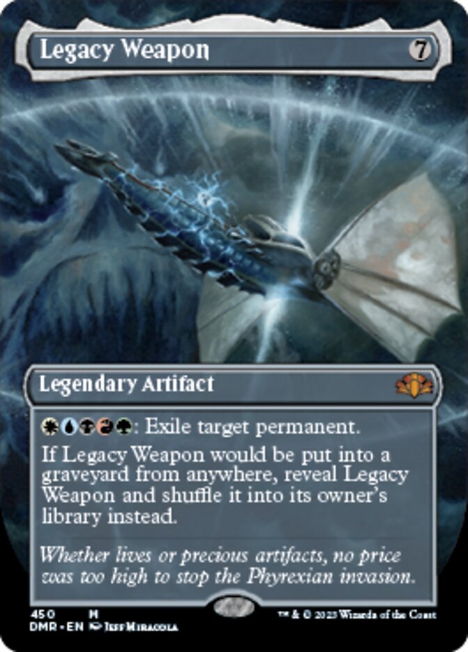 Legacy Weapon (Borderless Alternate Art) [Dominaria Remastered] | Mindsight Gaming