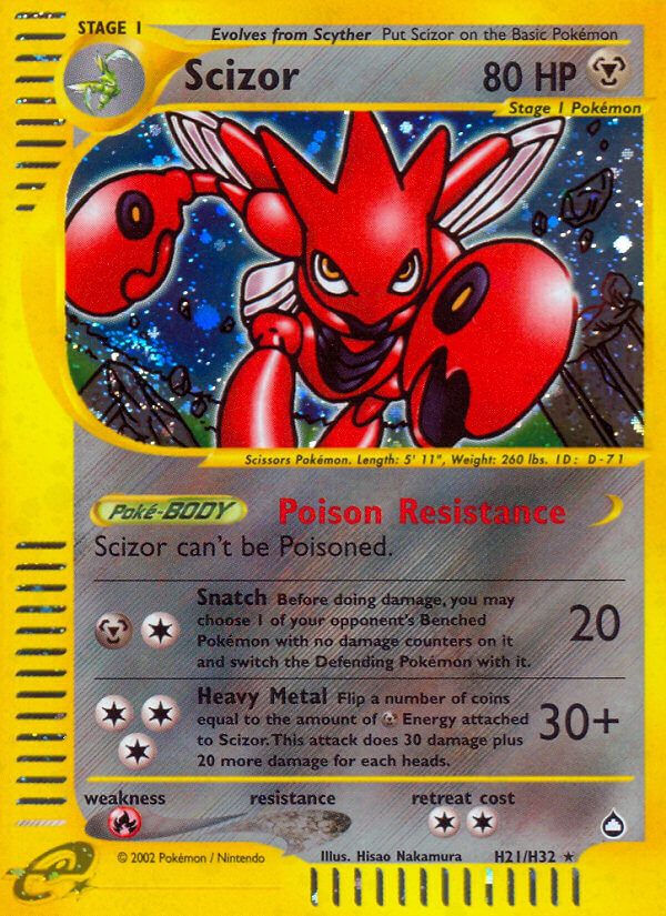 Scizor (H21/H32) [Aquapolis] | Mindsight Gaming