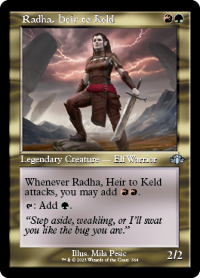 Radha, Heir to Keld (Retro) [Dominaria Remastered] | Mindsight Gaming