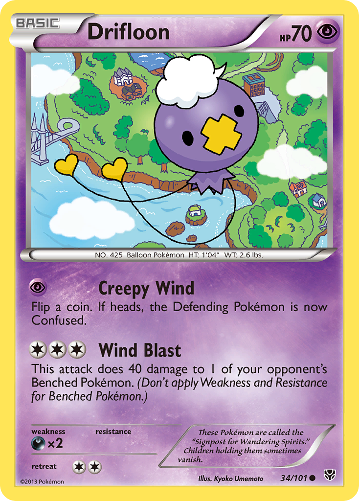 Drifloon (34/101) [Black & White: Plasma Blast] | Mindsight Gaming