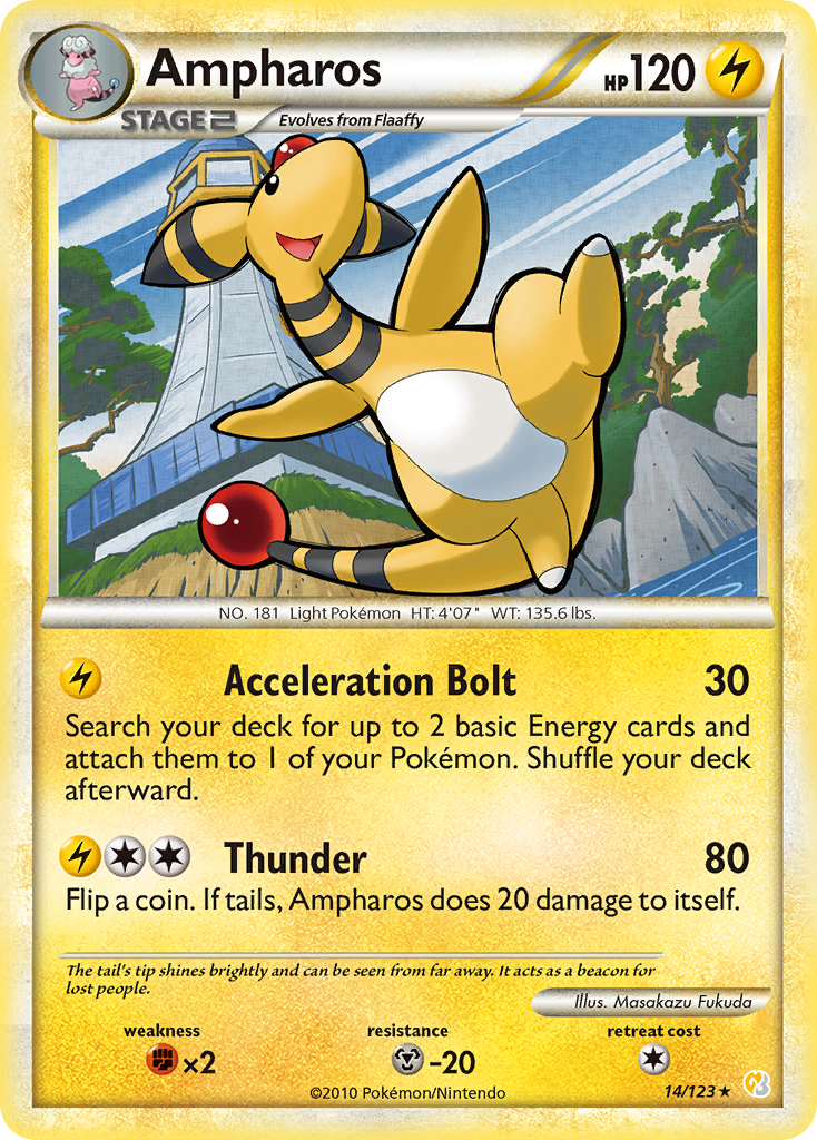 Ampharos (14/123) [HeartGold & SoulSilver: Base Set] | Mindsight Gaming