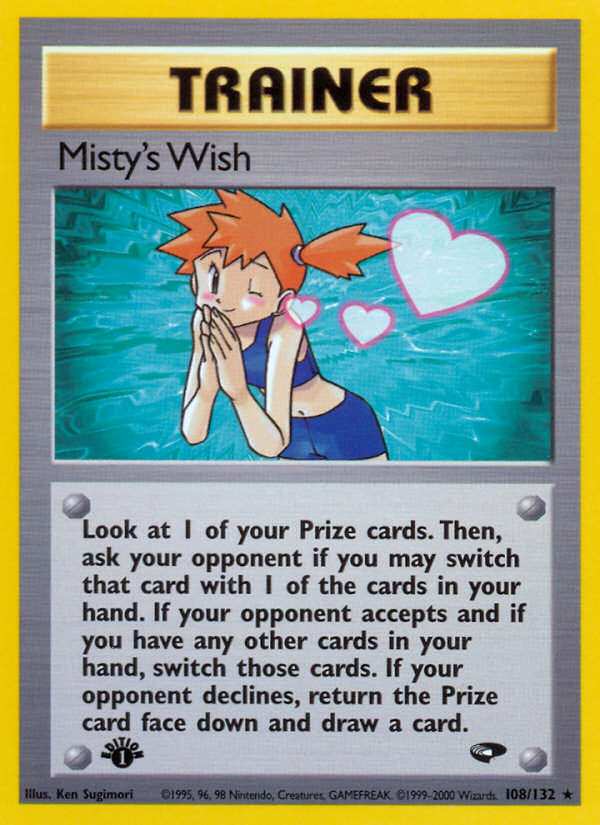 Misty's Wish (108/132) [Gym Challenge 1st Edition] | Mindsight Gaming