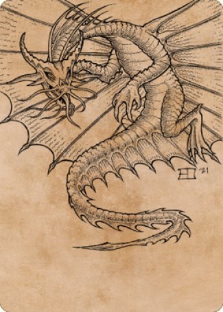 Ancient Gold Dragon Art Card (44) [Commander Legends: Battle for Baldur's Gate Art Series] | Mindsight Gaming
