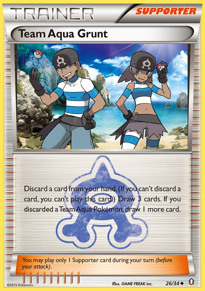 Team Aqua Grunt (26/34) [XY: Double Crisis] | Mindsight Gaming