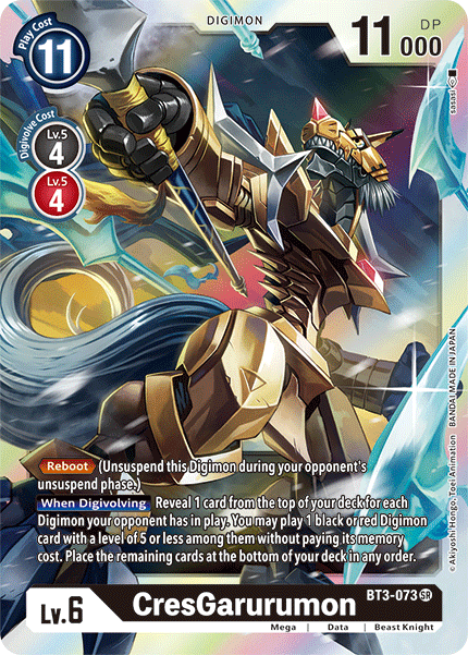 CresGarurumon [BT3-073] [Release Special Booster Ver.1.5] | Mindsight Gaming