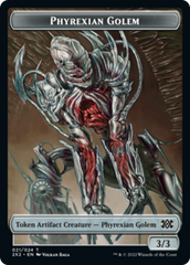 Egg // Phyrexian Golem Double-sided Token [Double Masters 2022 Tokens] | Mindsight Gaming