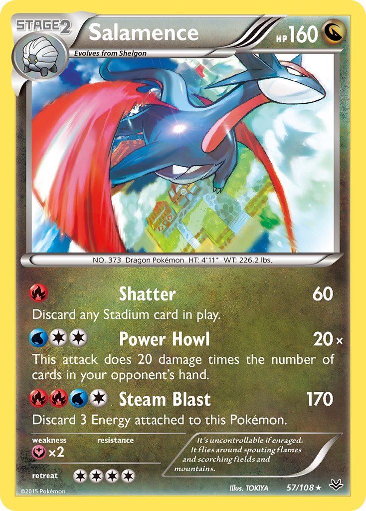 Salamence (57/108) [XY: Roaring Skies] | Mindsight Gaming